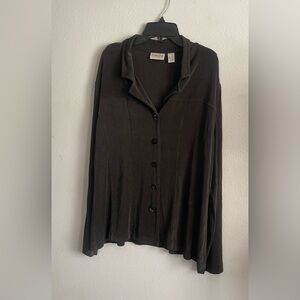 Chico's Black Button-Up Jacket